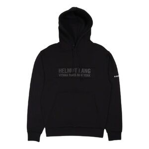 Helmut Lang Trupunto Black Hoodie Size Large